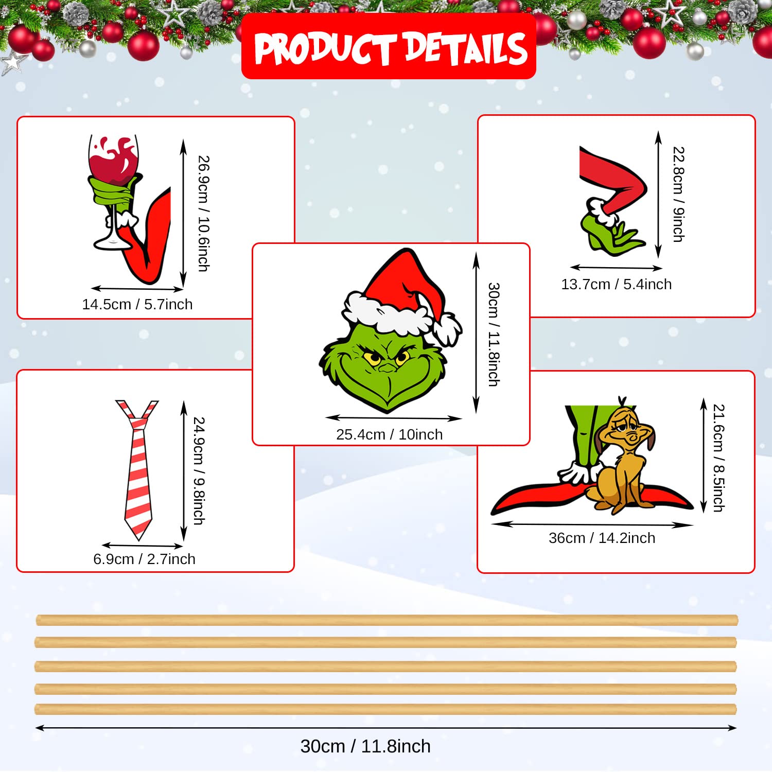 Christmas Tree Topper, Christmas Decorations for Xmas Tree, Christmas Tree Decor for Funny Christmas Themed Party Supplies