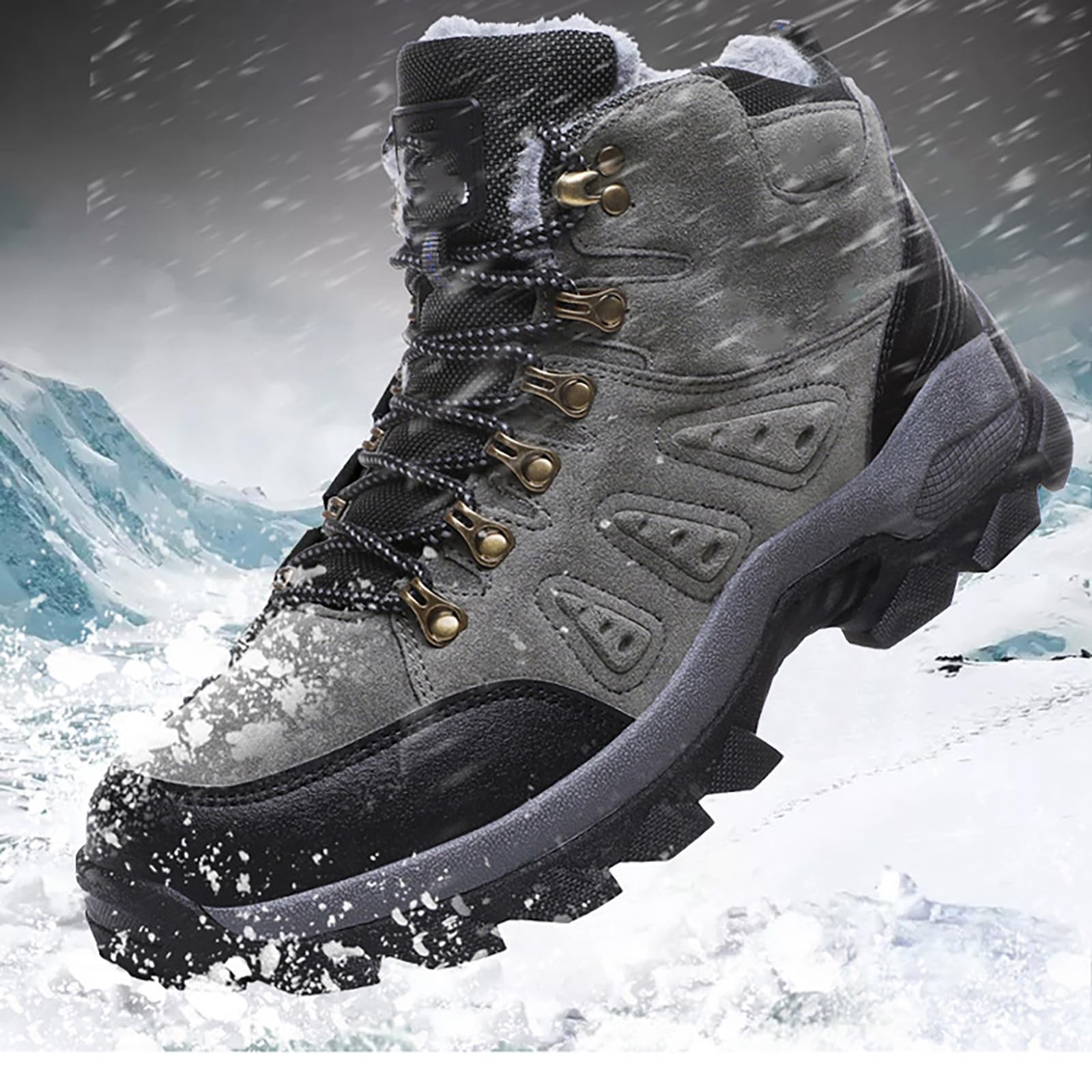 Stivali da uomo foderati caldi casual invernali scarpe da ginnastica