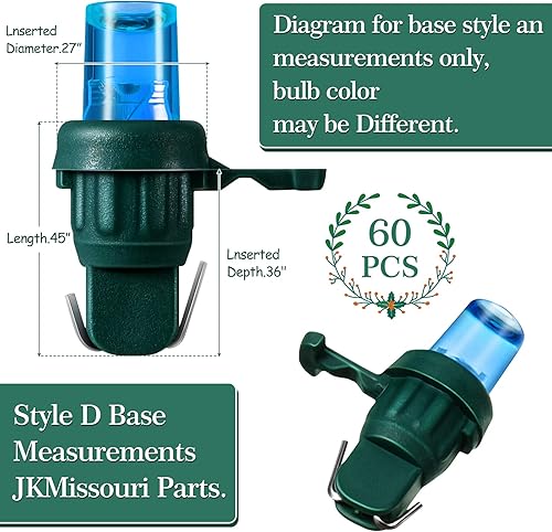 Miniatura 2 de Tira de luces LED de 0.197in de Navidad, bombillas de repuesto LED de gran angular, juego de luces LED para interiores y exteriores, decoración del
