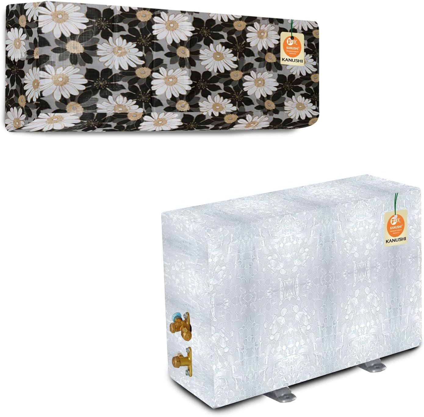 KANUSHI industries® 100% Waterproof Split AC Cover Set For Indoor And Outdoor Unit 1.5 to 2.0 Ton Capacity (AC-IN-OUT-NW-03)