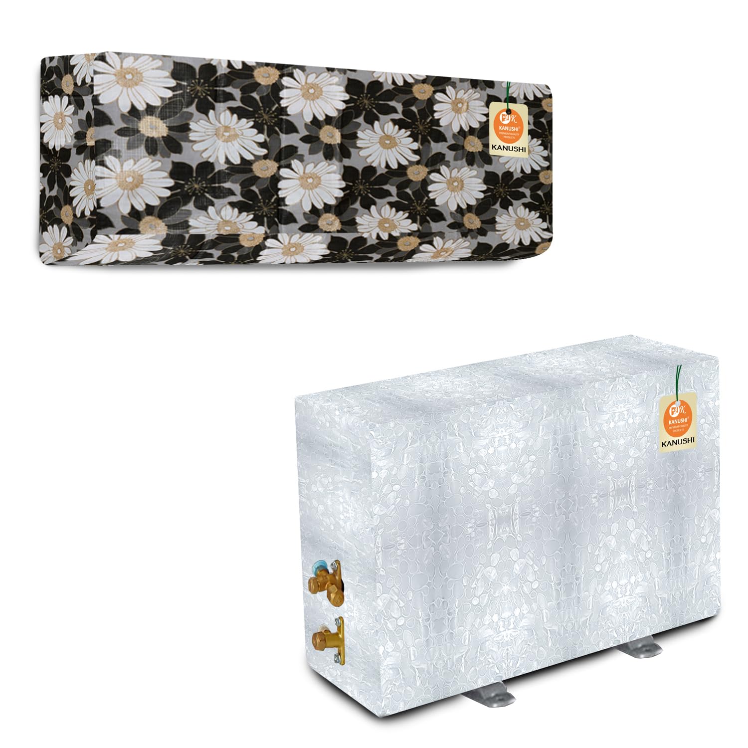KANUSHI industries® 100% Waterproof Split AC Cover Set For Indoor And Outdoor Unit 1.5 to 2.0 Ton Capacity (AC-IN-OUT-NW-03)