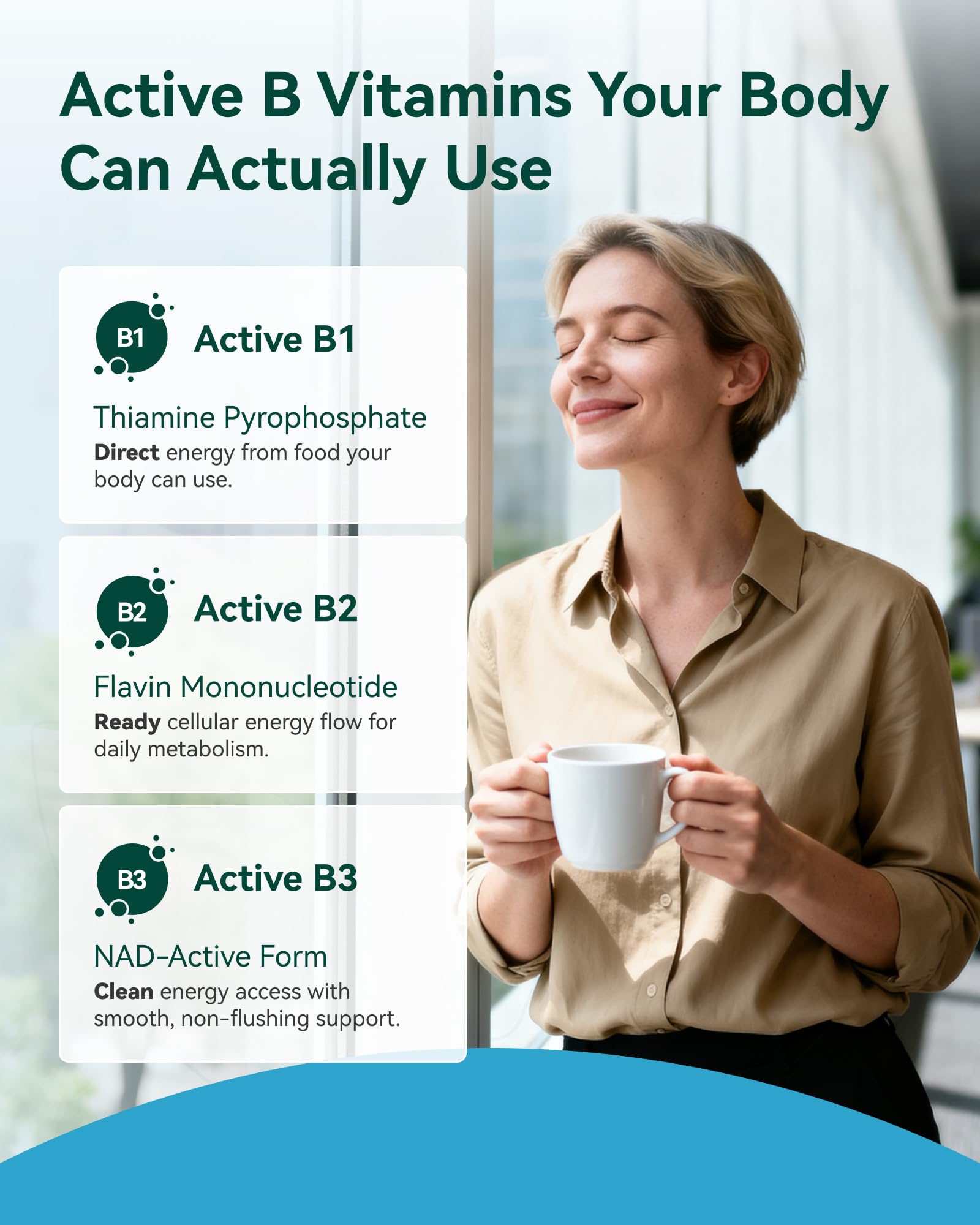 Inner Brightness Vitamin B Complex - Fully Methylated Active B12, B6, Folate - for Energy, Focus, Mood & Nerve Health - Non-GMO Vegan Gluten-Free with B1, B2, B3, B7-90 Capsules for 3 Months — Amazon image 5