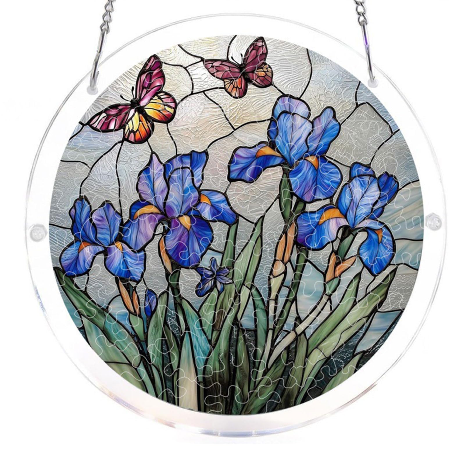 Puzzle Hanging Decoration Decorative Sun Catchers Ornament for Window and Childrens Room Early Childhood Education Toy