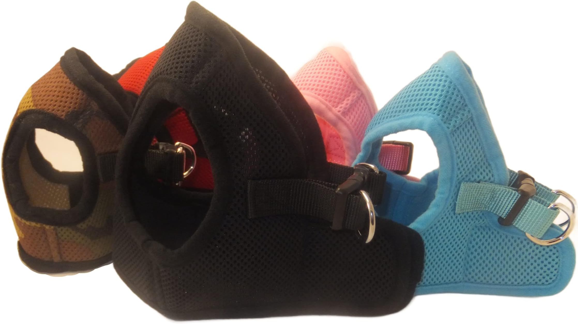 Soft No Pull Step-in Dog Harness Small Dog XXS XS Vest for Teacup, Chihuahua, Yorkie, Pomeranian Dog Vest Harness for Puppy Comfy Black Mesh for Puppies (MED 14.5"-16" 7-8 lbs)