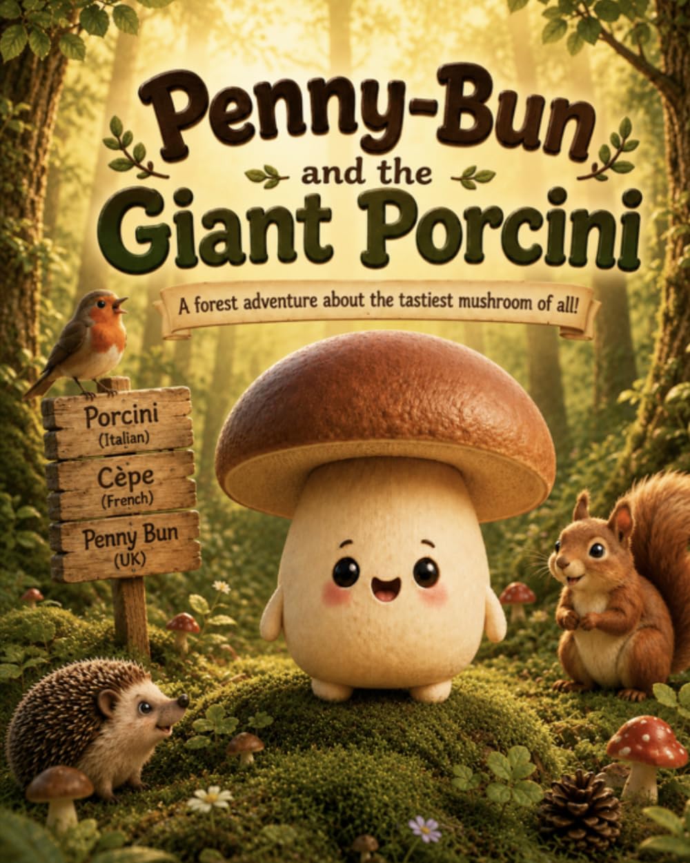 Penny-Bun and the Giant Porcini (Portobello mushroom friends)