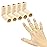 Finger Sleeves , Thumb Splint Brace For Finger Support, Breathable Elastic Finger tape, Compression pression Protector For Reliving Pain, Triggger Finger, Compression Aid For Sports, 10PCS (Beige)