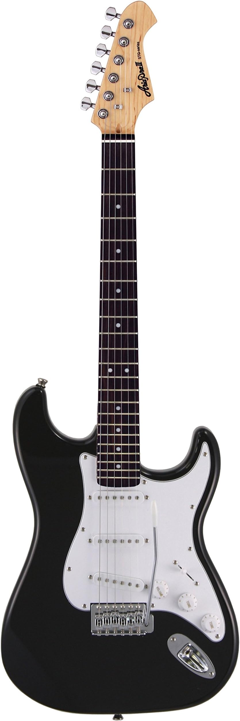 AriaSTG003BK Electric Guitar, Black