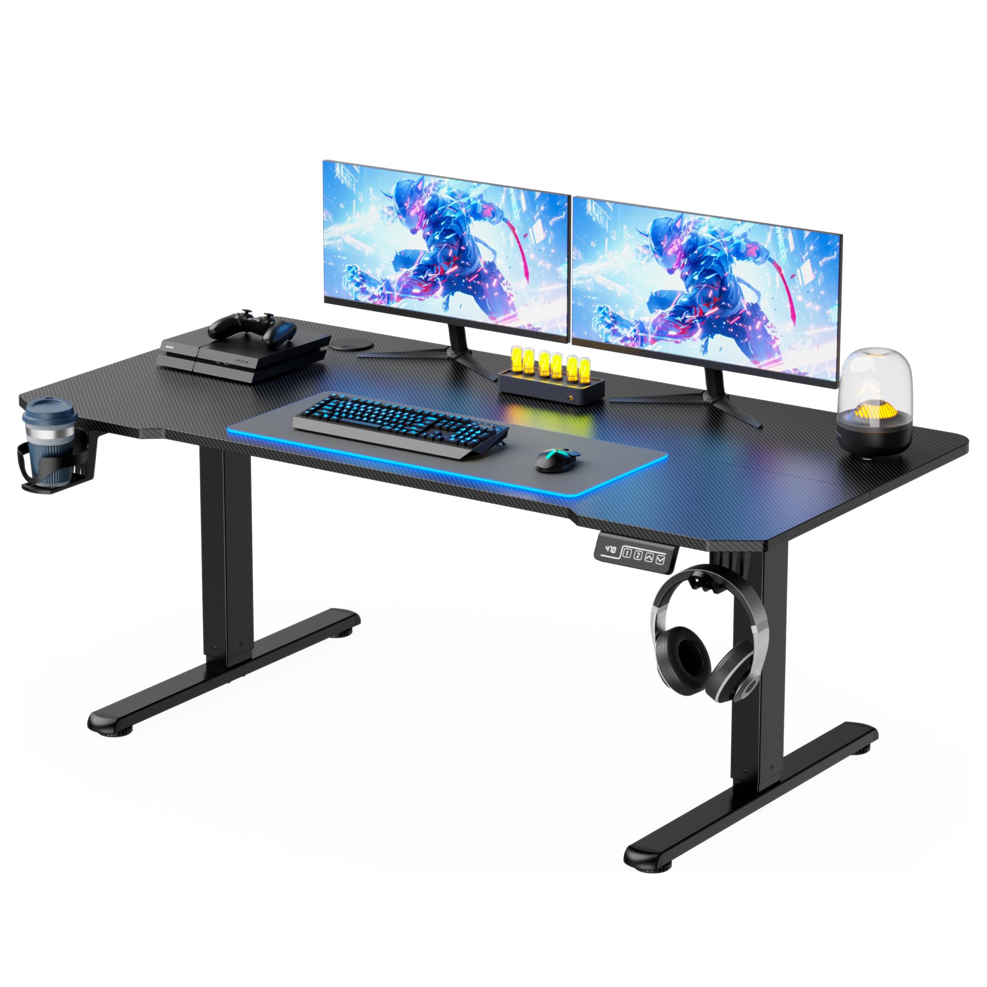 昇降デスク Alebert Amazon.co.jp: 48-75cm x 60 x 120 ブラック 電動昇降ゲーミングパソコンデスク ゲーミングデスク 昇降式 電動 パソコンデスク