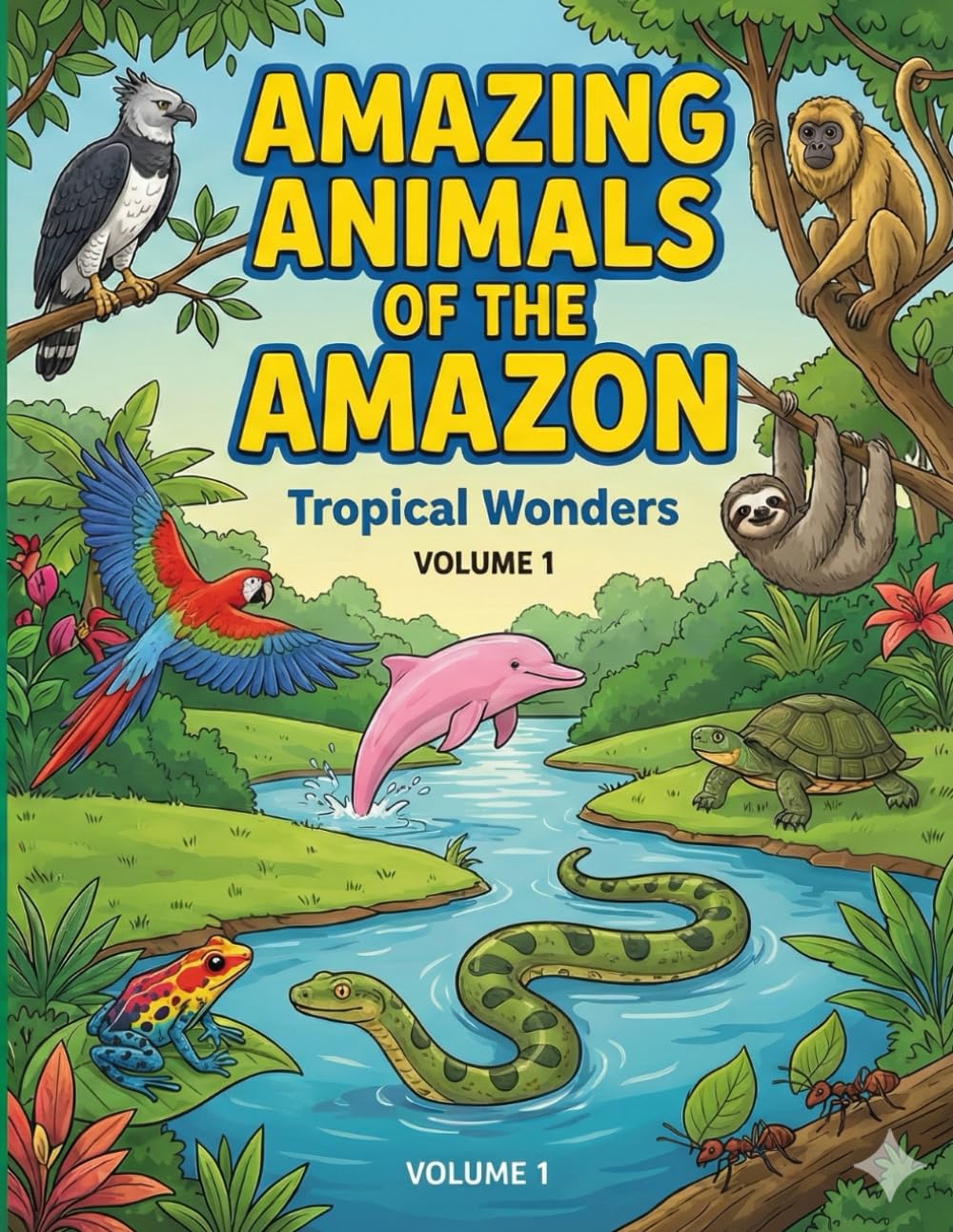 Amazing Animals of the Amazon: Fun Facts, Cute Animals & Creative Learning for Curious Kids