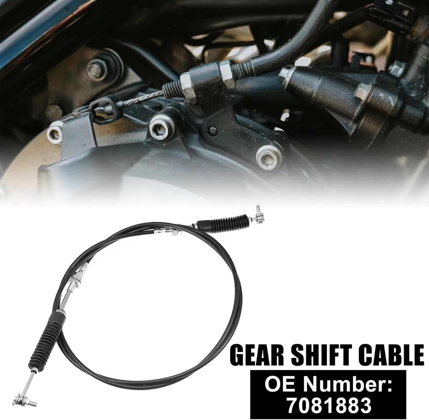 Gearshift Cable Gear Lever Transmission Shifter Wire For Ranger 2014-2020 | Compatible with Polaris 1000 500 570 7081883 Hst Xp Etx 1Pcs Shift Heavy Duty Direct Replacement Sturdy Build