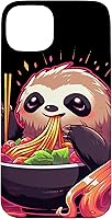 Vista 9 de Sloth Eating Ramen Japanese Noodles Soup Kawaii Case for iPhone 16