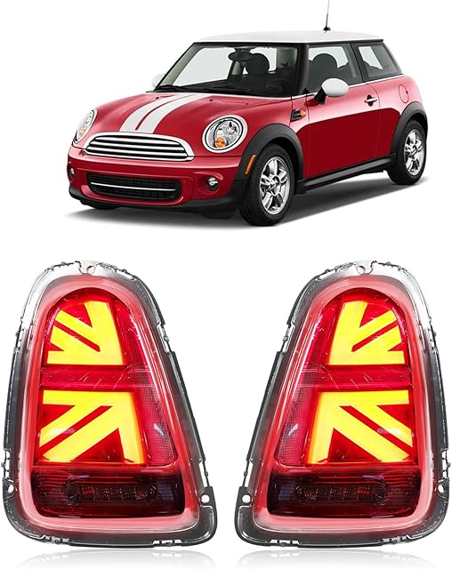 Longzhuo Car Tail Lights Rear Lights Compatible with Mini Cooper R56 R57 R58 R59 2007-2013 Tail Light Lamp,IP67 Waterproof,Clear