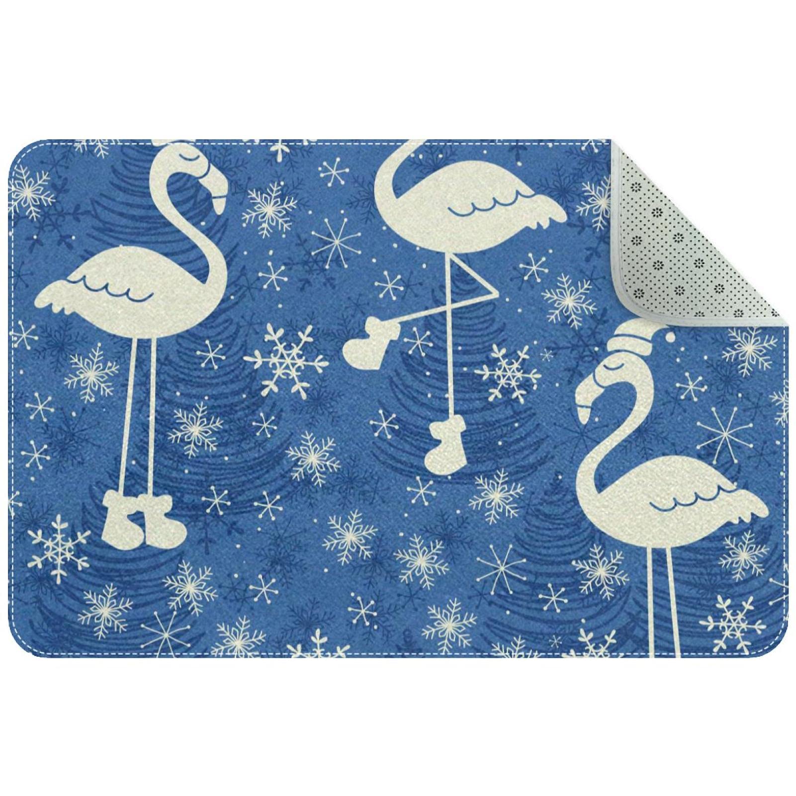 Paillasson flamant rose de Noël : l'idée cadeau parfaite pour une maison accueillante
