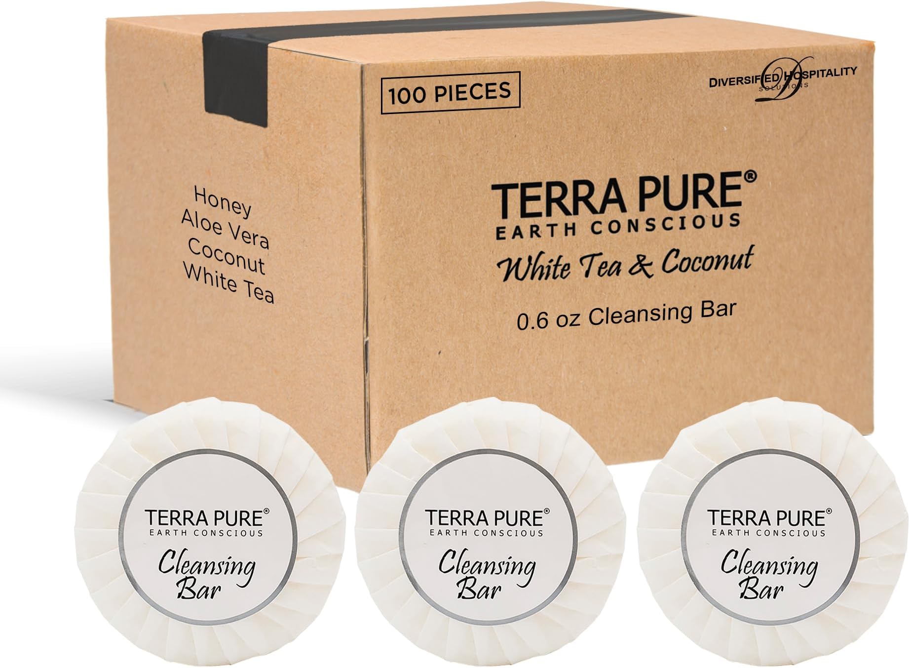 Terra Pure White Tea and Coconut Hotel Soap Travel Size