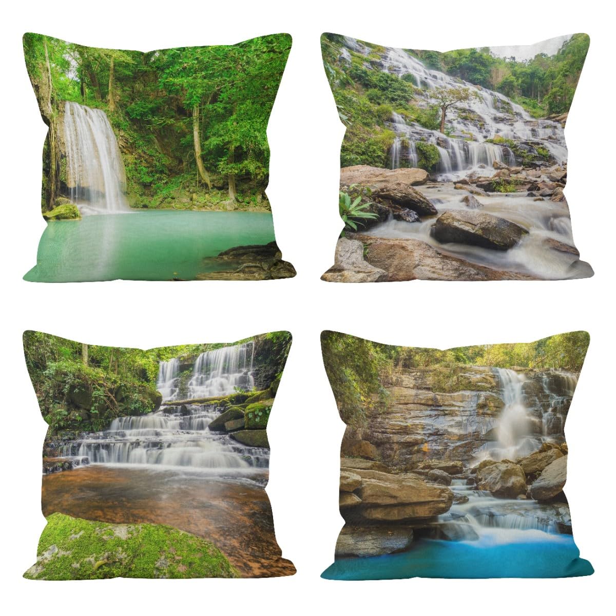 Housse de coussin imperméable CEVAN pour préserver vos assises de jardin 4Pcs