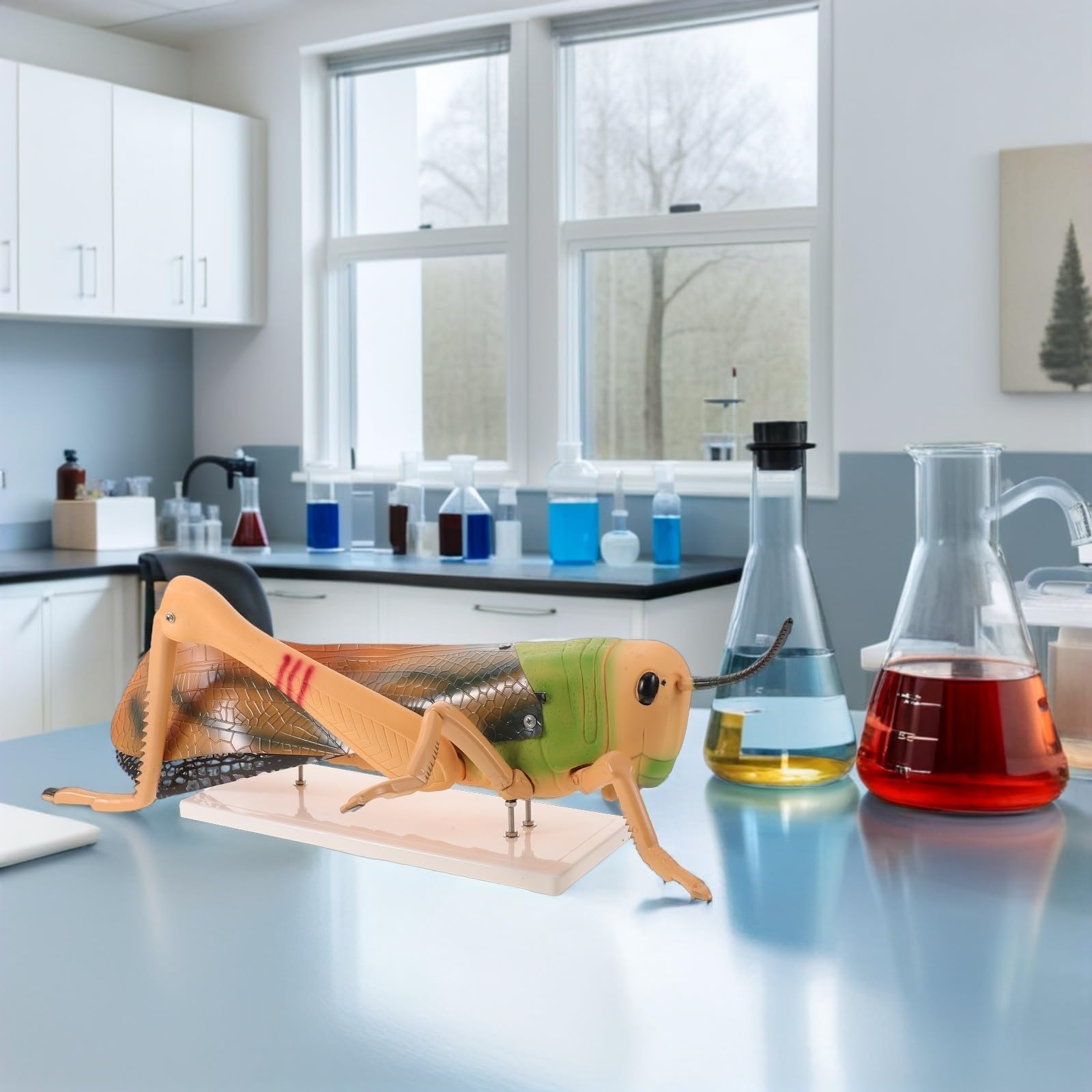 Modèle de Sauterelle en Pvc Organes Détachables, Structure Amovible pour Apprentissage Biologie en Laboratoire et Enseignement Scientifique