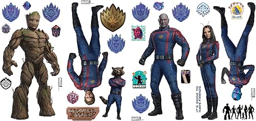 Miniatura 2 de RoomMates Calcomanías de pared Marvel Guardians of the Galaxy 3 de RoomMates, RMK5395SCS