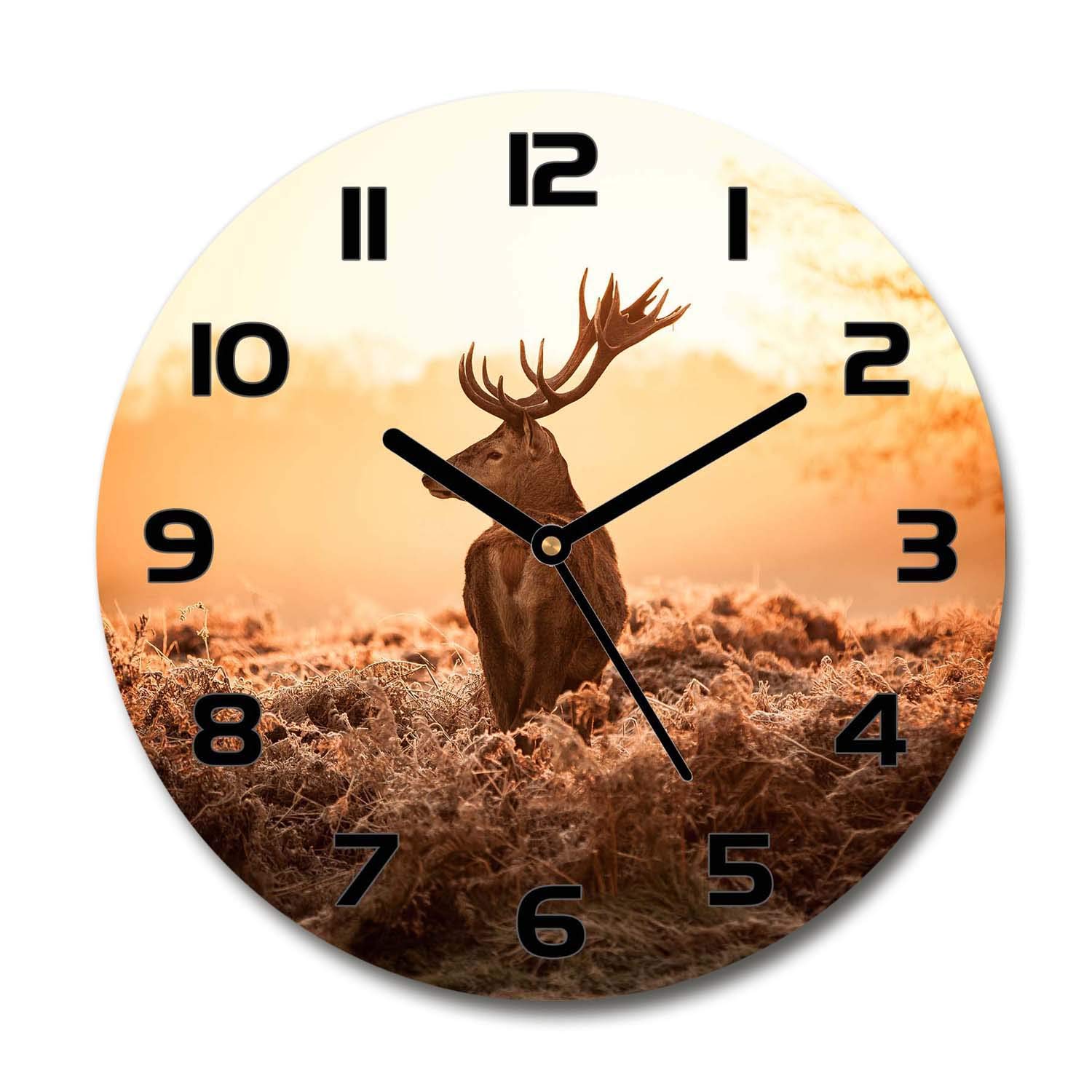 Horloge décorative en verre de sécurité 60x60cm avec mécanisme silencieux Tulup