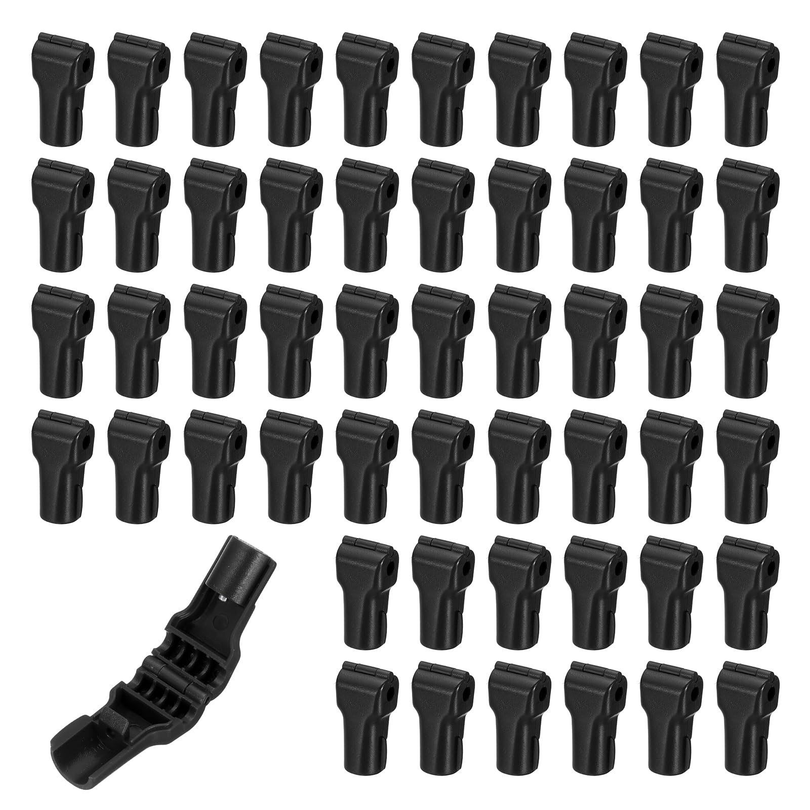 PATIKIL Hook Locks Stop Locks, (5mm, Black) (100 Pcs), Plastic Magnet Security Anti-Theft Pegboard Display Hook, Suit for - Retail Store/Supermarket/Shopping Center