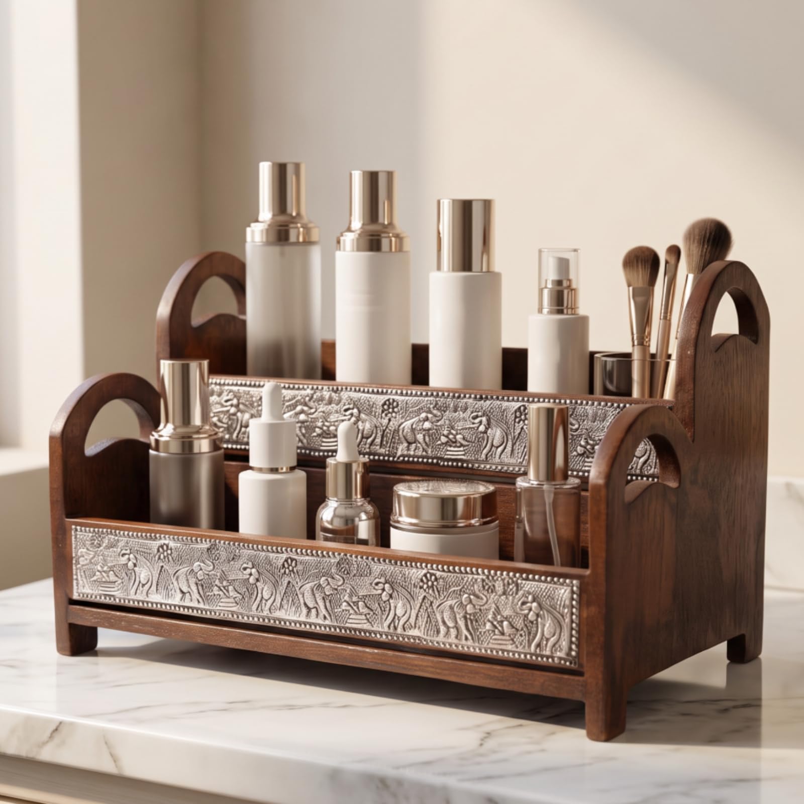 Présentoir En Bois Polyvalent Rangement, Une Couche