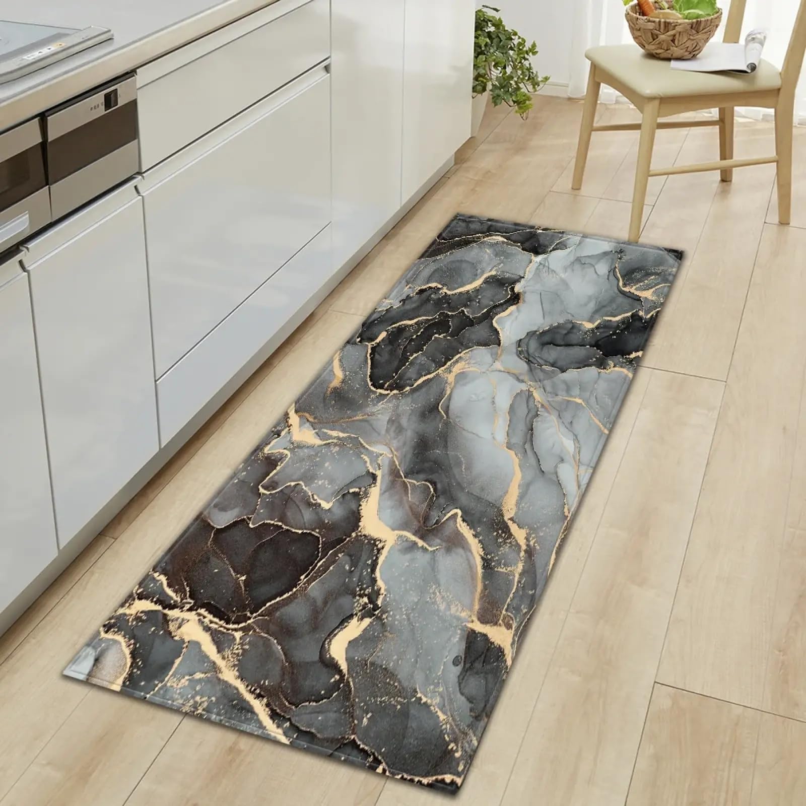 Felpudo moderno de gran tamaño 135x190cm con base de seguridad