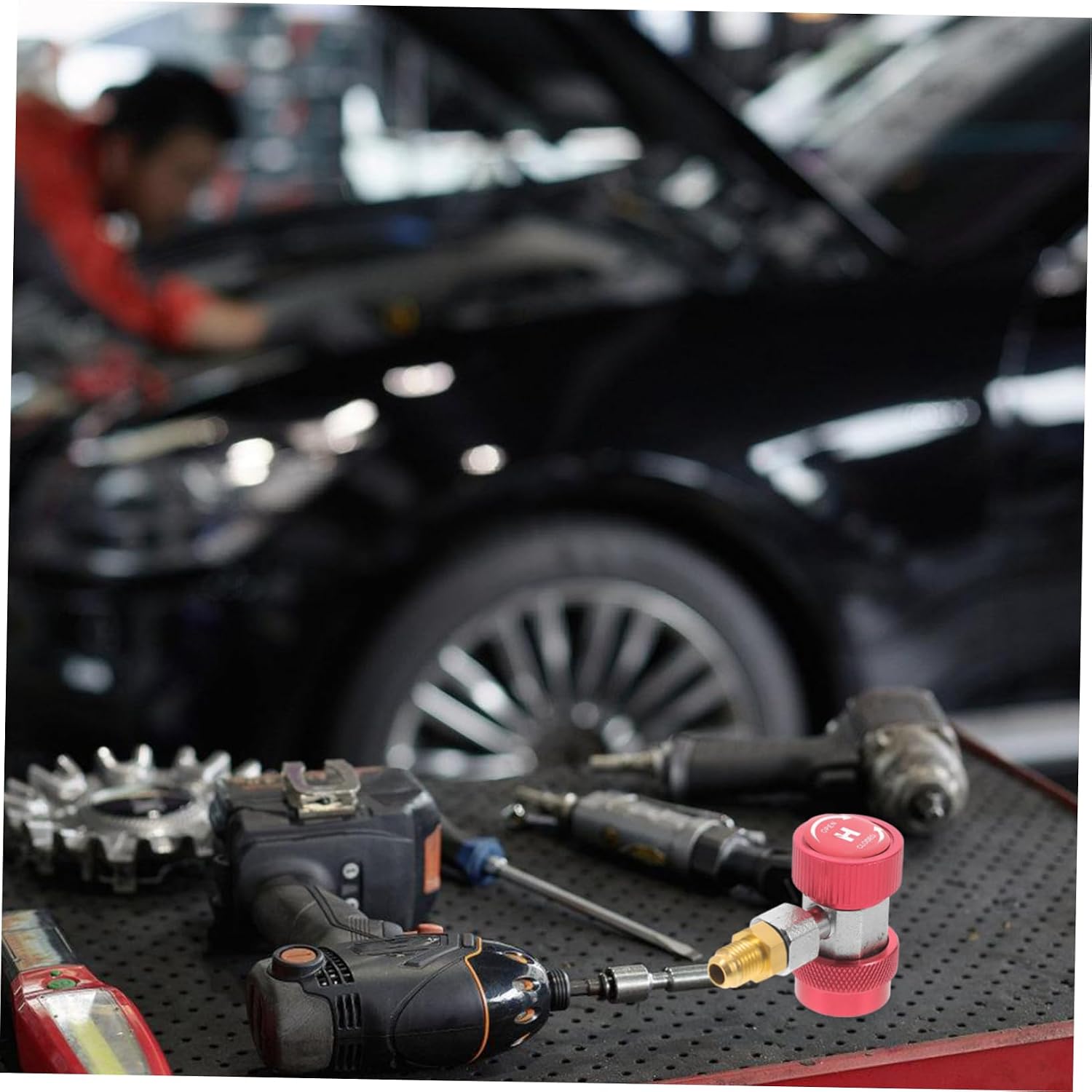 Car Air Conditioner Coupler Adapter Quick Connect Fitting for Car Refrigeration Systems User Friendly Design with Knurled Grip for Easy Installation and Improved