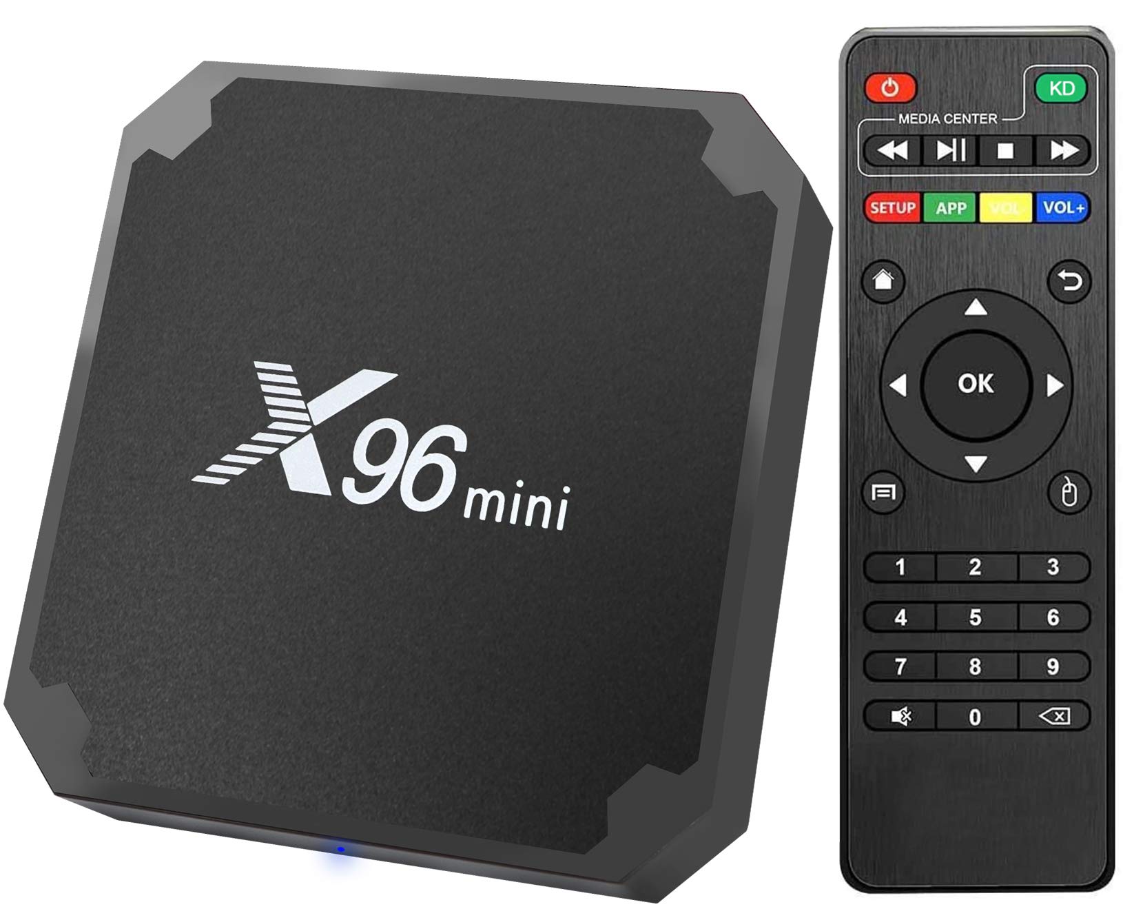 Android 9.0 TV Box,Smart Media Player 4+64GB Media Box,Support 2.4+5G Dual WiFi/3D/1080P/4K Android TV Box with Remote Control