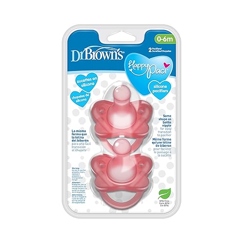 Miniatura 8 de Chupete de silicona Dr. Brown's, 2 - unidades, Rosado