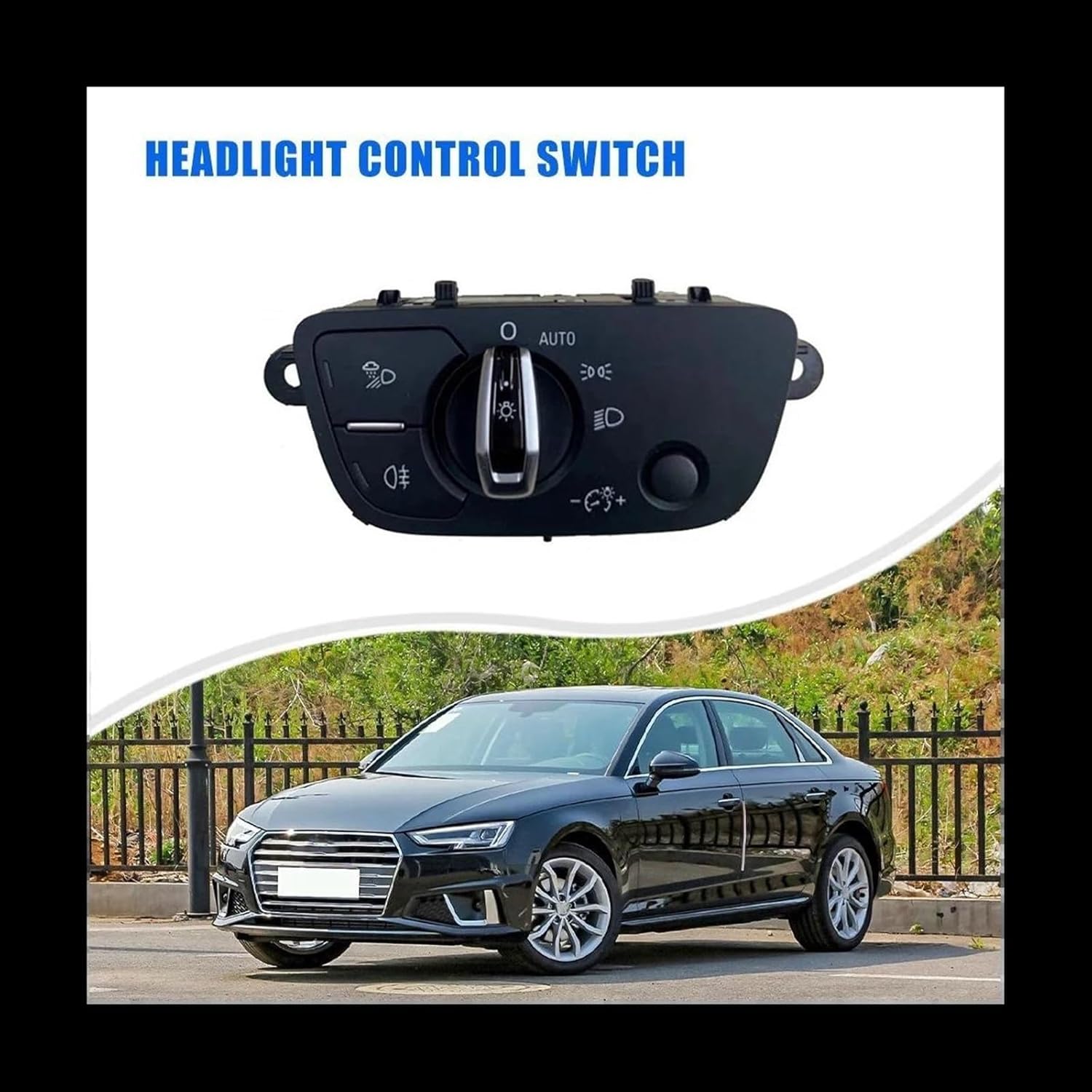Car Headlight Switch for A4 MK5 2017 Car Headlight Adjustment Control Switch Fog Light Switch Control Button 4M0941531AA