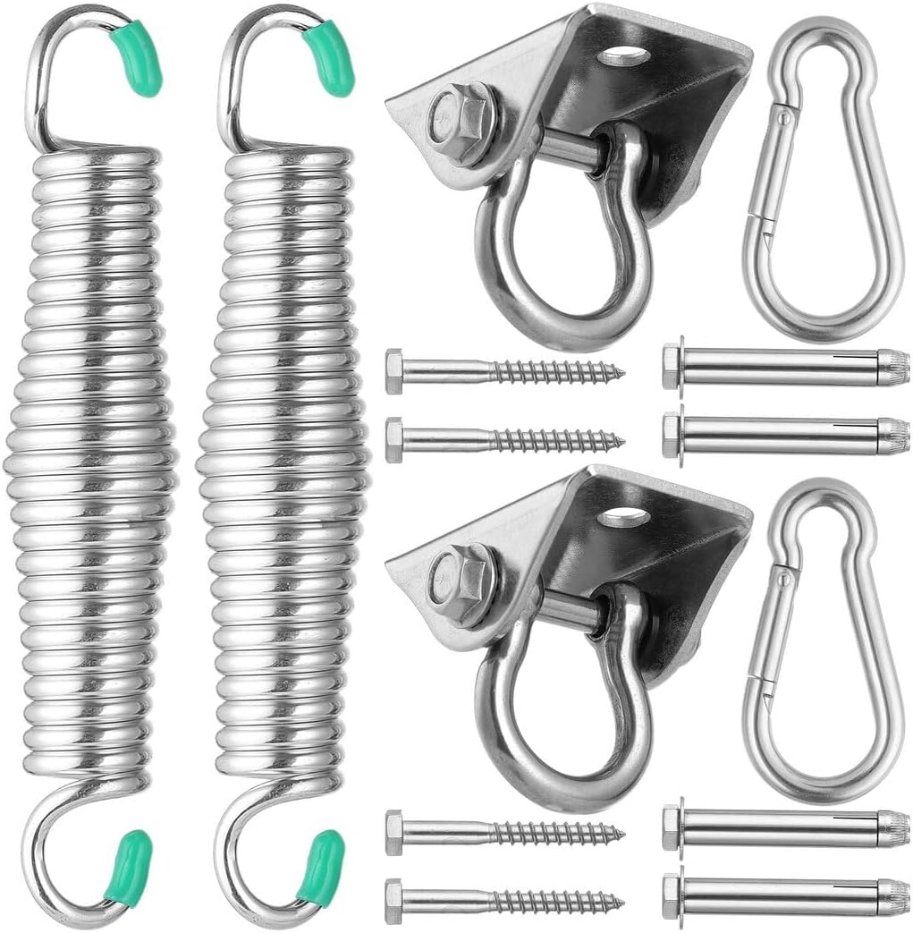 Amazon.com: 2 Pack Swing Hanging Spring Kit, 1000LB Capacity Hammock ...