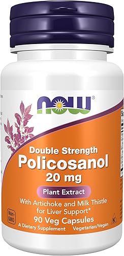 Policosanol ahora 100% natural, 0.0007 oz, 90Vcaps, caña de azúcar, 1824, 1, 1