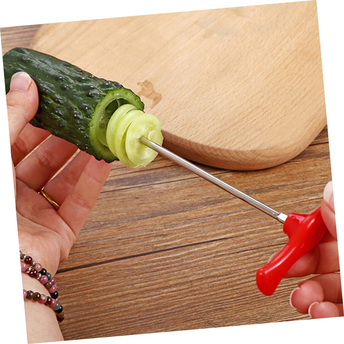 4 Piece Stainless Steel Spiral Slicer for Vegetables Kitchen Tool