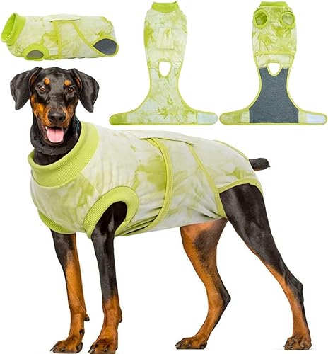Kuoser Traje de Recuperación Quirúrgica para Perros, Traje Quirúrgico Anti-Lamido para Mascotas para Castración de Perros Machos, Traje de Cirugía