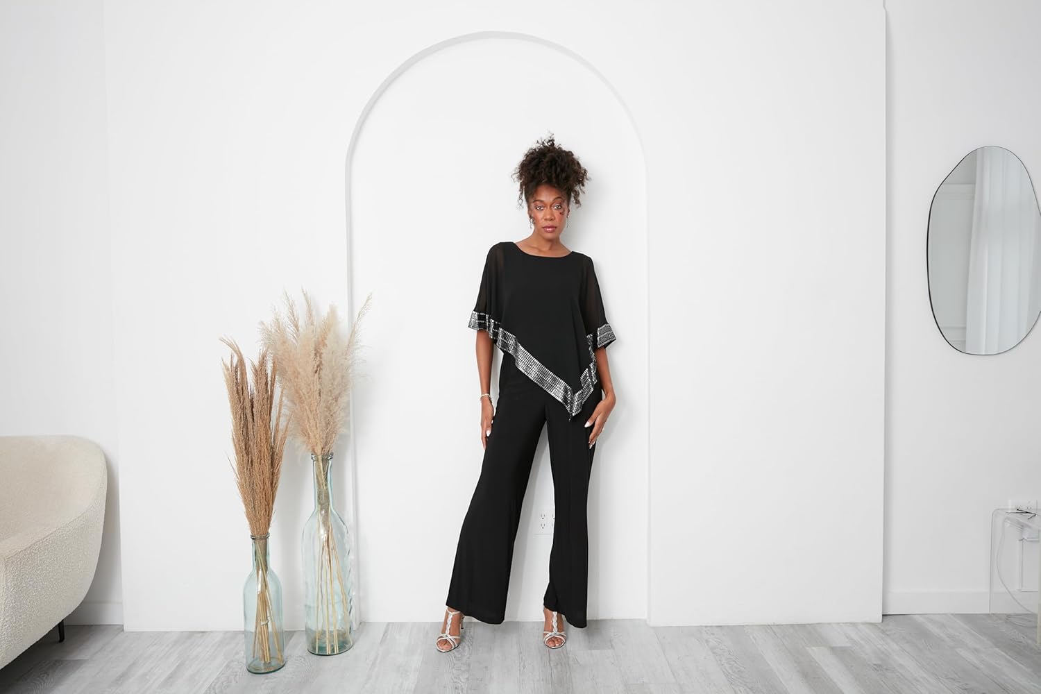 S.L. Fashions womens Sleeveless Jumpsuit - Image 3