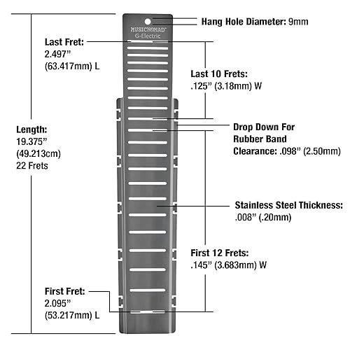 Miniatura 6 de MusicNomad Fret Shield - Herramienta protectora de diapasón total para pulir trastes en guitarras eléctricas Gibson (MN801)
