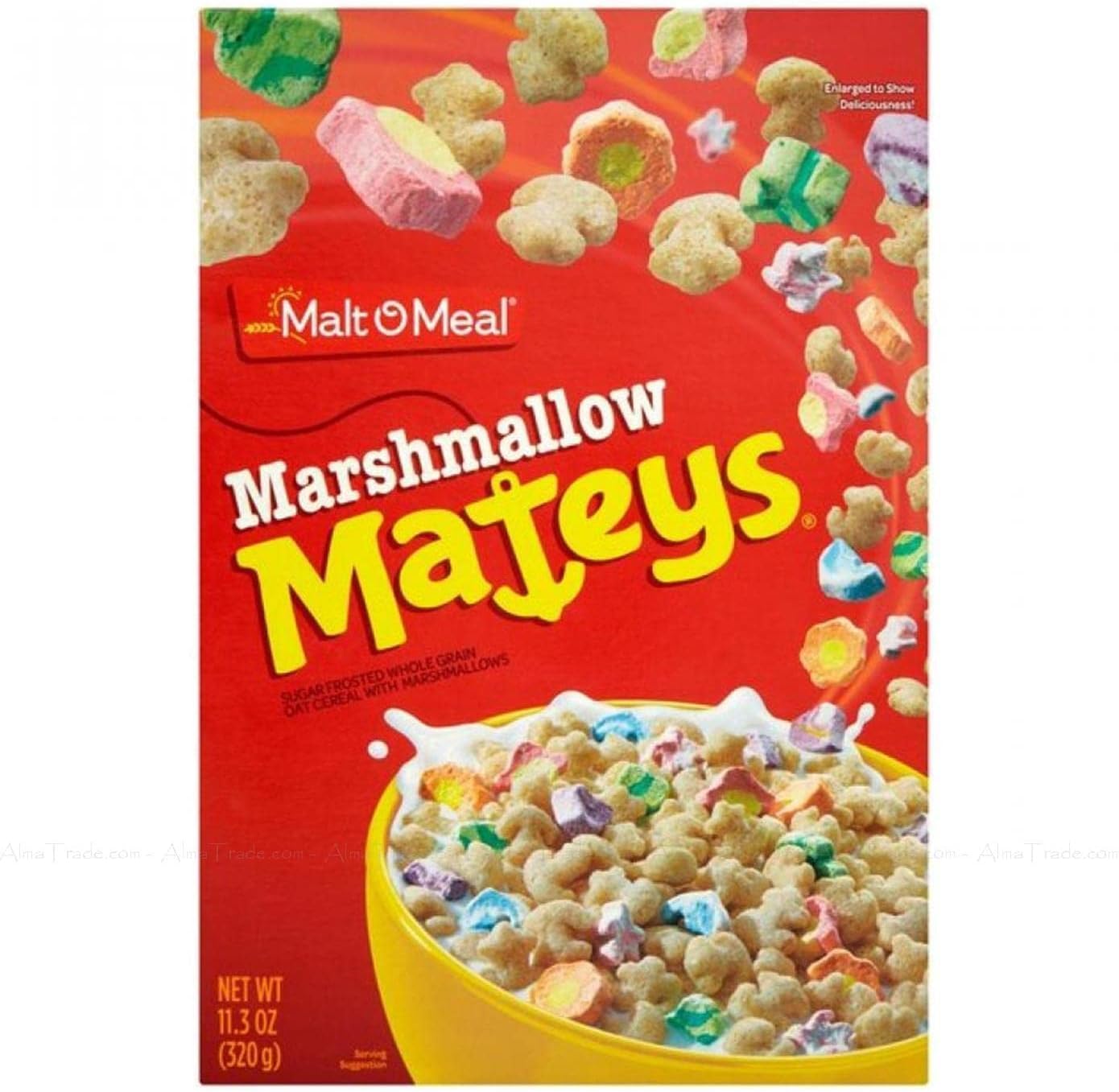 Malt O Meal Marshmallow Mateys 320g | Pack of 2 | Sugar Frosted Whole Grain Cereal With Marashmallows | Kids Favourite | Rich Ingredients | Share Pack | Sold by EPL