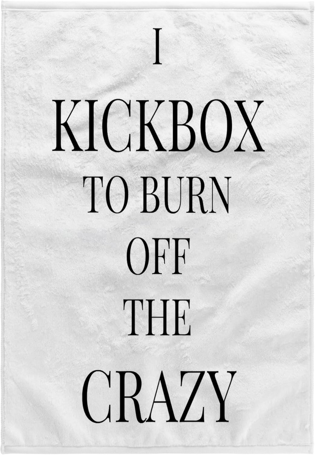 3dRose I Kickbox to Burn Off the Crazy 22x30 Bath Hand Pool Towel