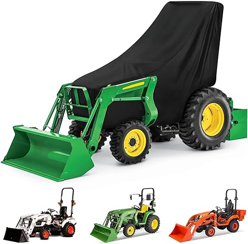 Cubierta compacta para tractor John Deere, impermeable 210T, protección contra el sol, lluvia, polvo, nieve, con forro de algodón para Kubota,