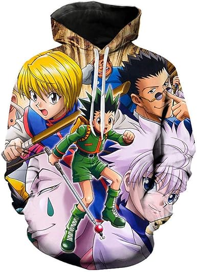 hunter x hunter moletom com capuz amazon