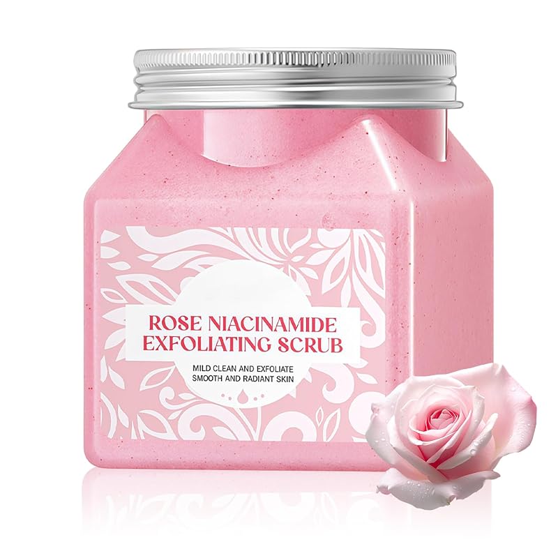 Esfoliante corporal de rosas XMXueMei, textura fina, 1 unidade