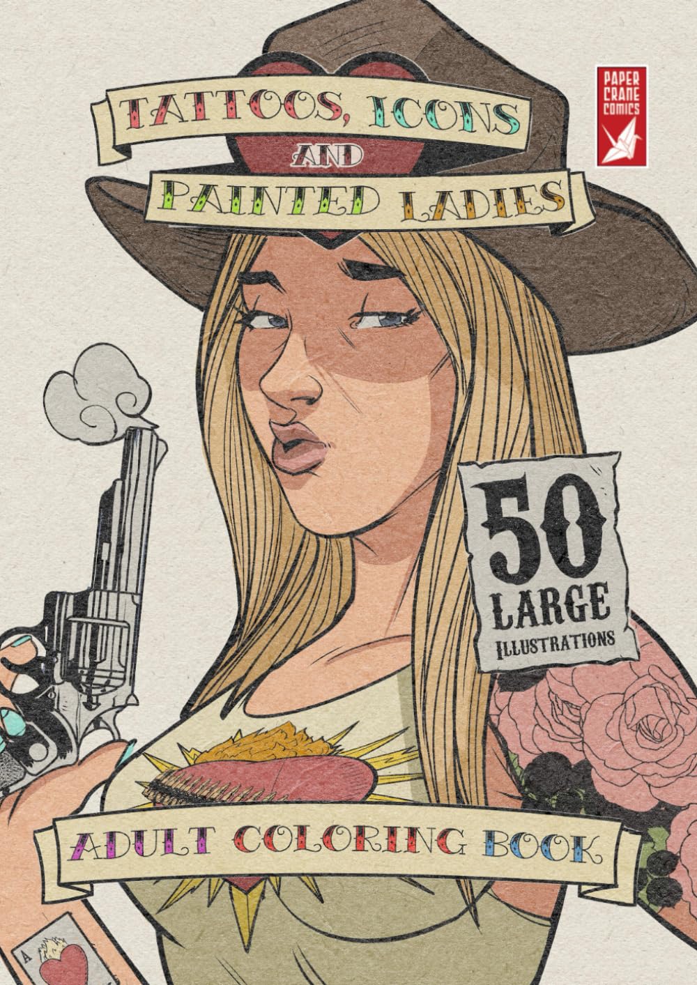 Tattoos, icons and painted ladies: Adult colouring book