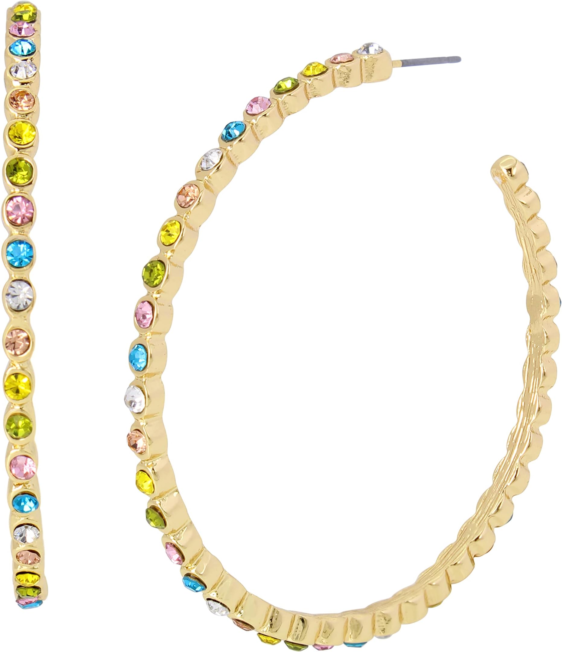 Steve MaddenStone Hoop Earrings