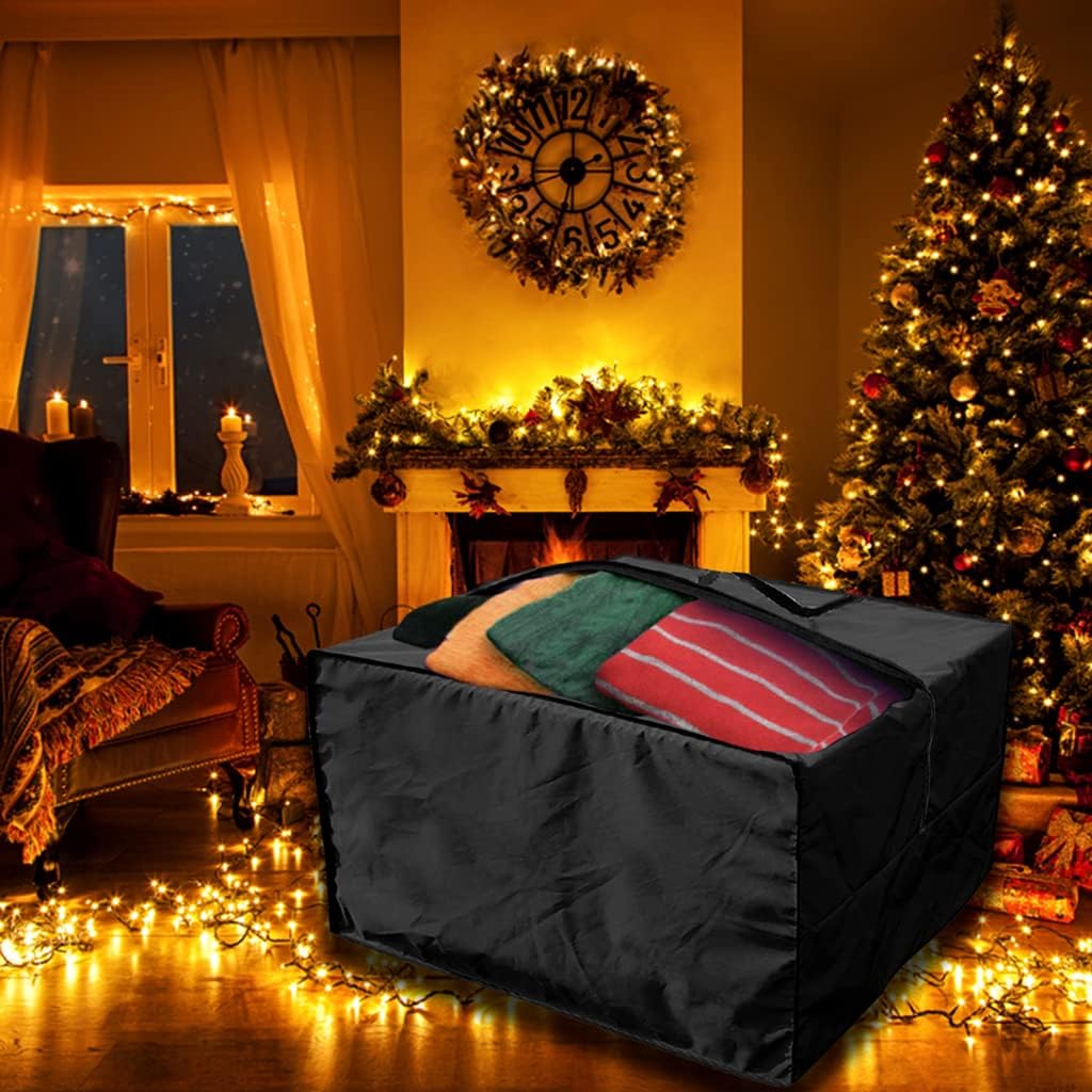 Cushion Storage Bag Outdoor Garden Furniture for Seat Pad Carrying for Case Christmas Tree Protector Cover with Z Christmas Tree Patio Cushion Storage Bag Square Protective Cover Outdoor Bench