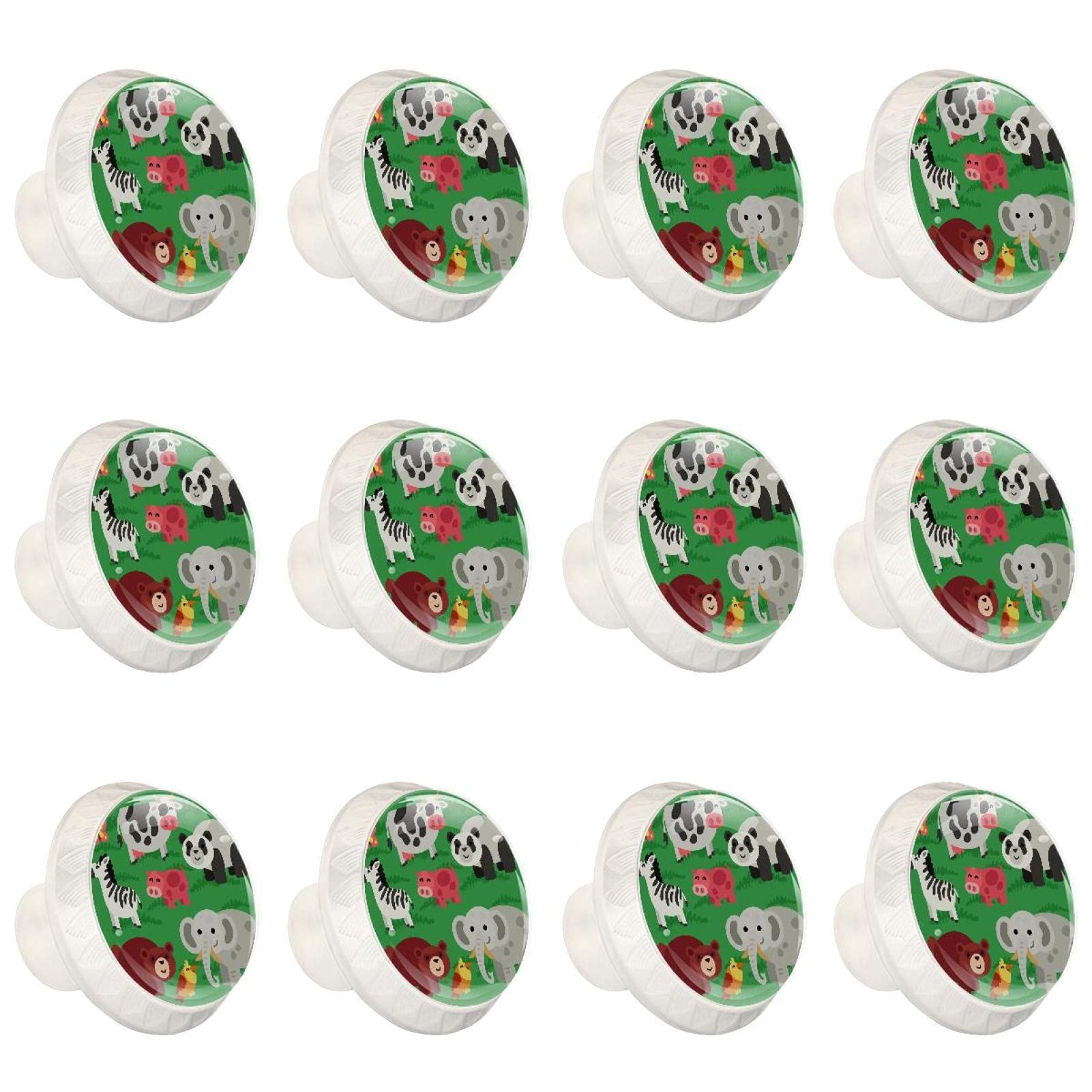 Boutons de placard vert animal pour relooker une commode ou des tiroirs de chambre enfant