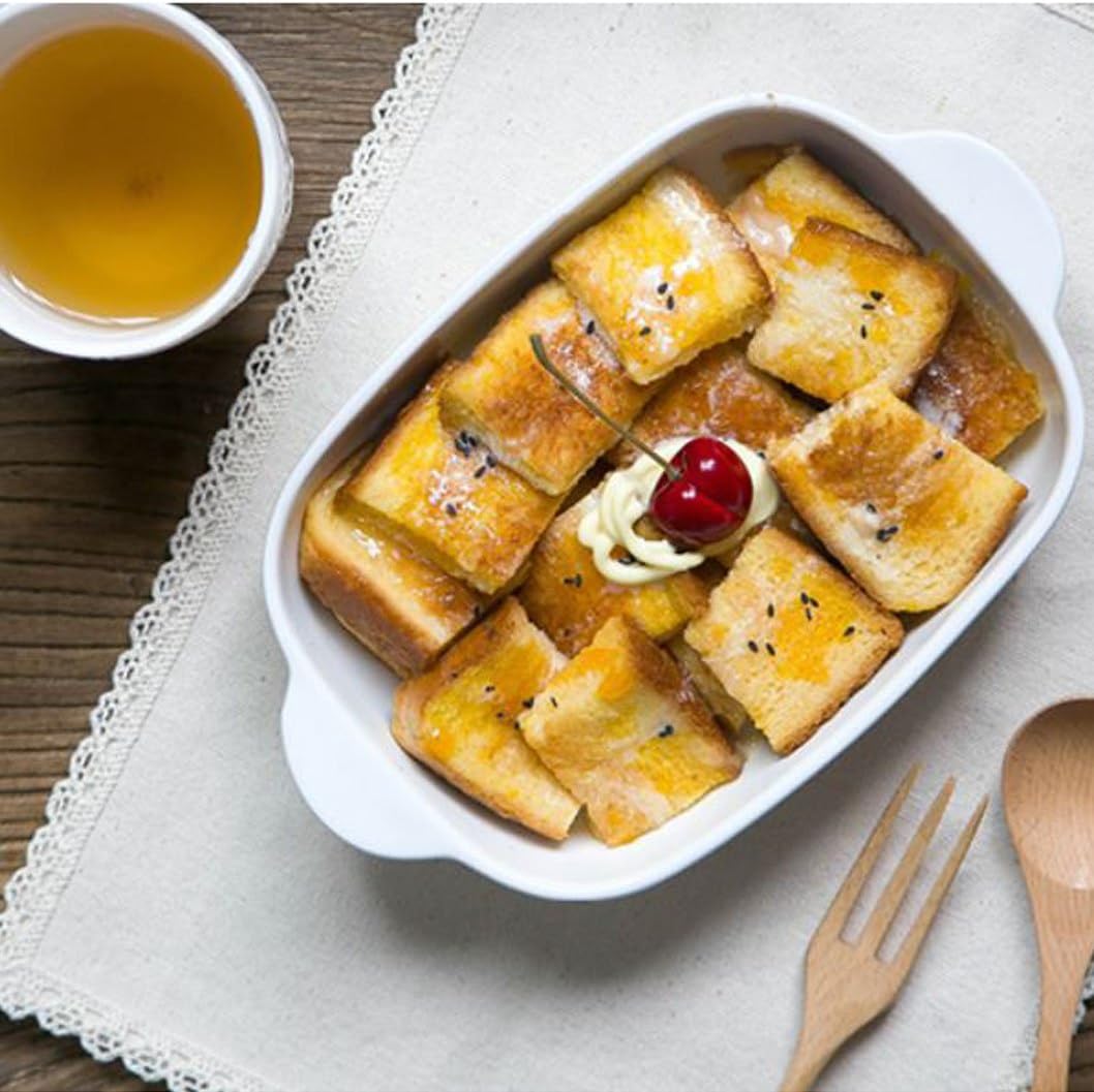 Classic Kitchen Ceramic Rectangular Baker Roaster with Ears