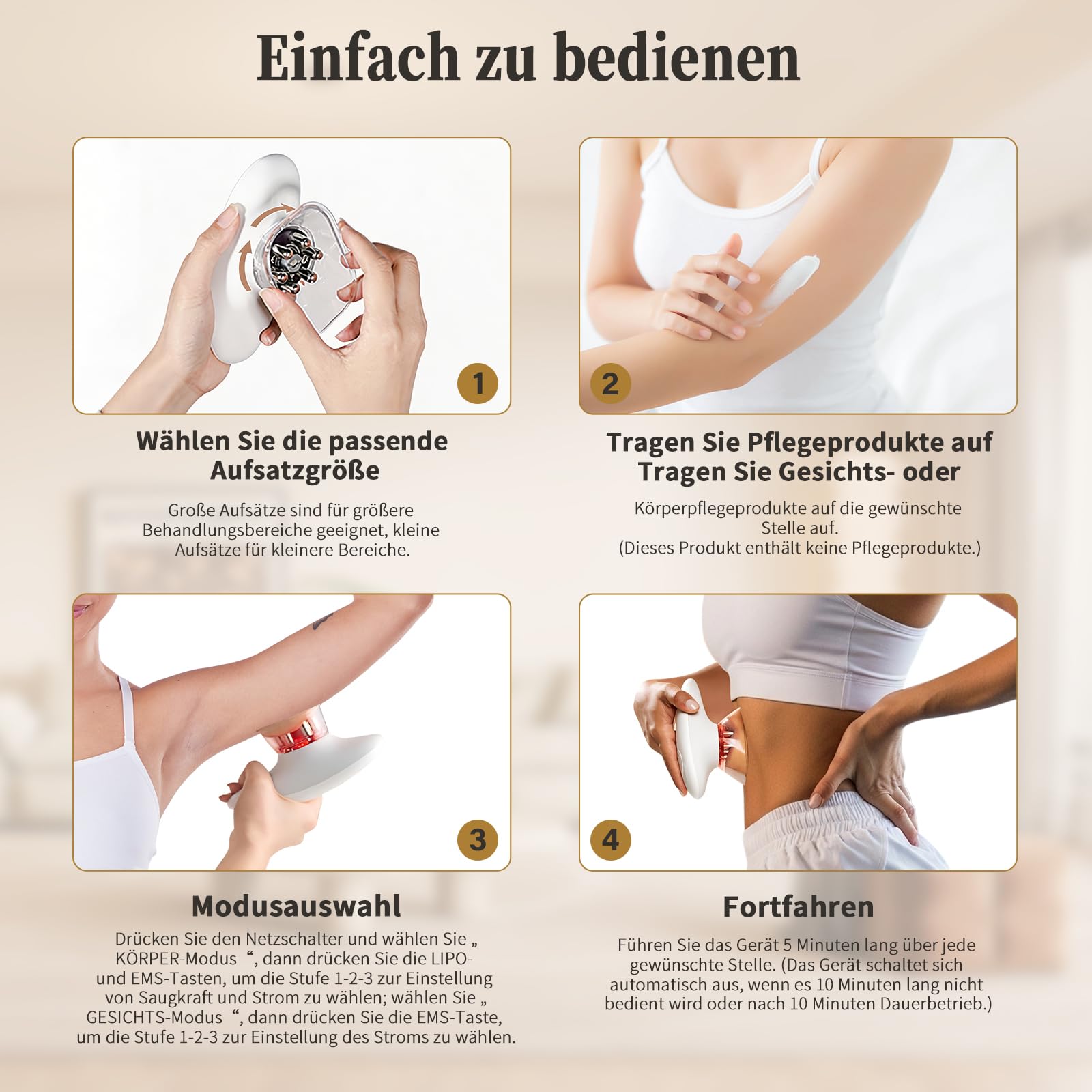 Ehomfory 3in1 Schröpfmassagegerät Cellulite Massagegerät mit Lymphdrainage Gerät Massage Gun, Vakuum und EMS & Rotlicht Funktion für Zur Gesichtsstraffung Bauch, Arme, Beine und Liebesgriffe