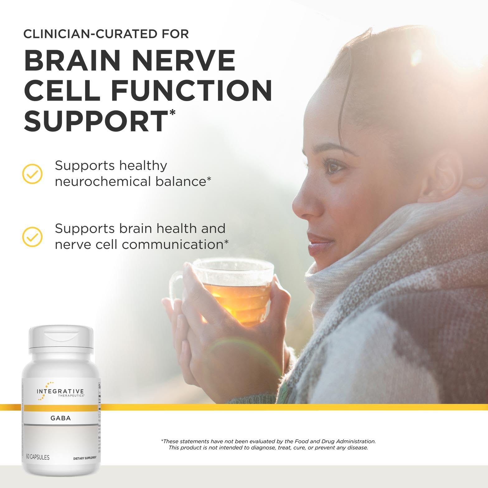 Integrative Therapeutics GABA Brain Health Support Supplement*, 60 Capsules — Amazon image 2