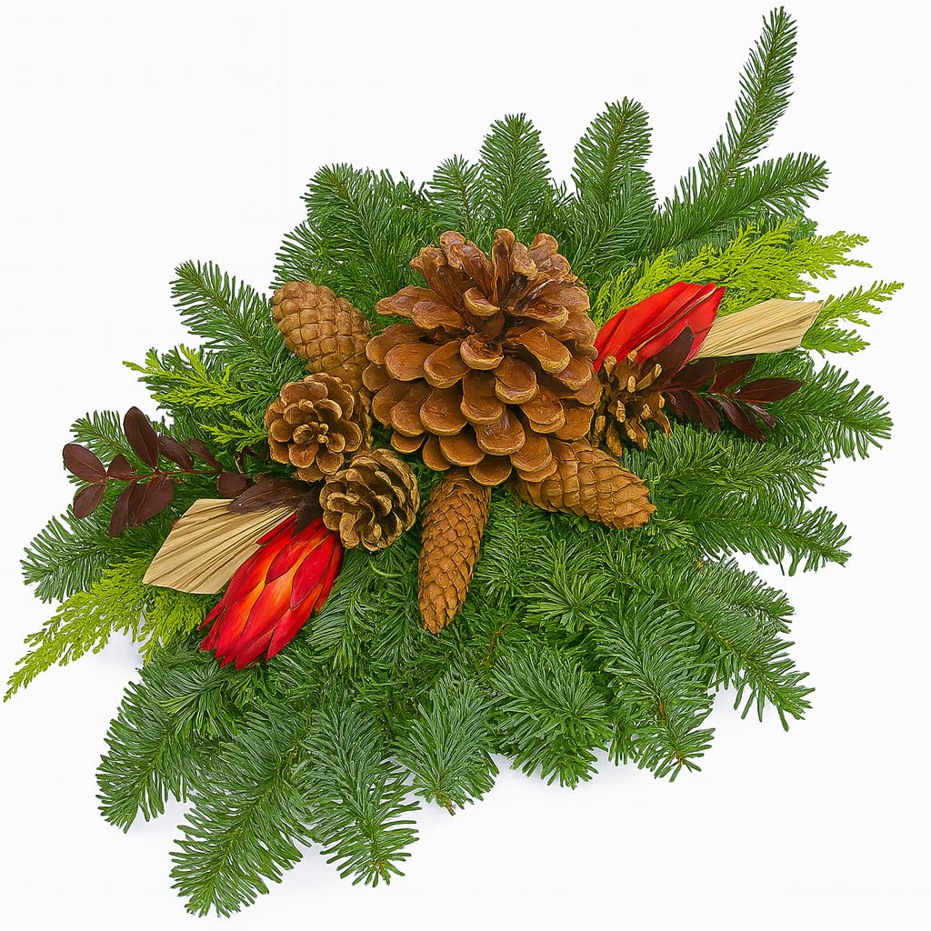 Grabbukett Natur hochwertiges Allerheiligengesteck aus Naturmaterialien Grabdeko Totensonntag Grabgesteck Allerheiligen Grabschmuck Trauergesteck Grabdekoration Grabkranz Urnengesteck Friedhof