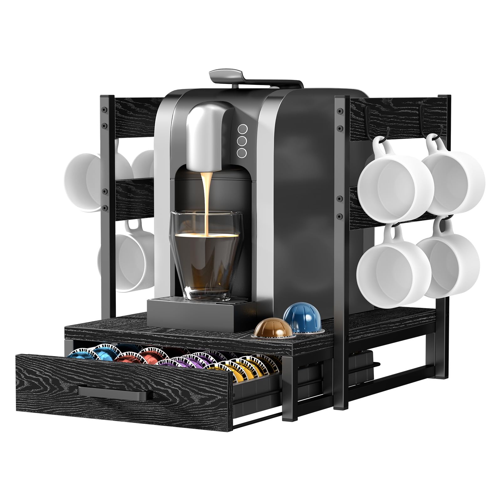 Evermagin Coffee Pod Holder Compatible with Nespresso,Fit 28 Large/56 Small