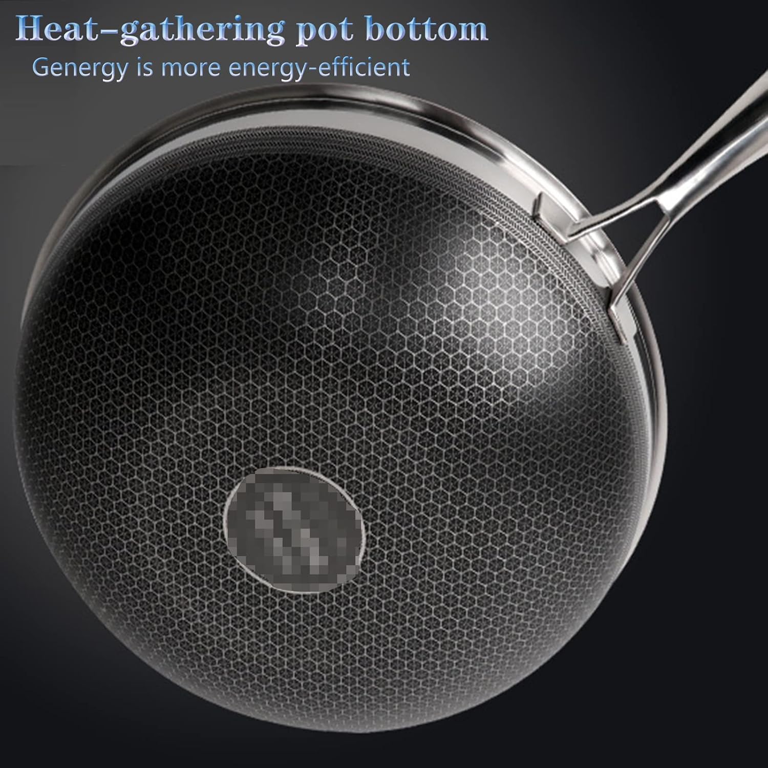 Stainless Steel Honeycomb Wok 304 Stainless Steel Non-Stick Pan